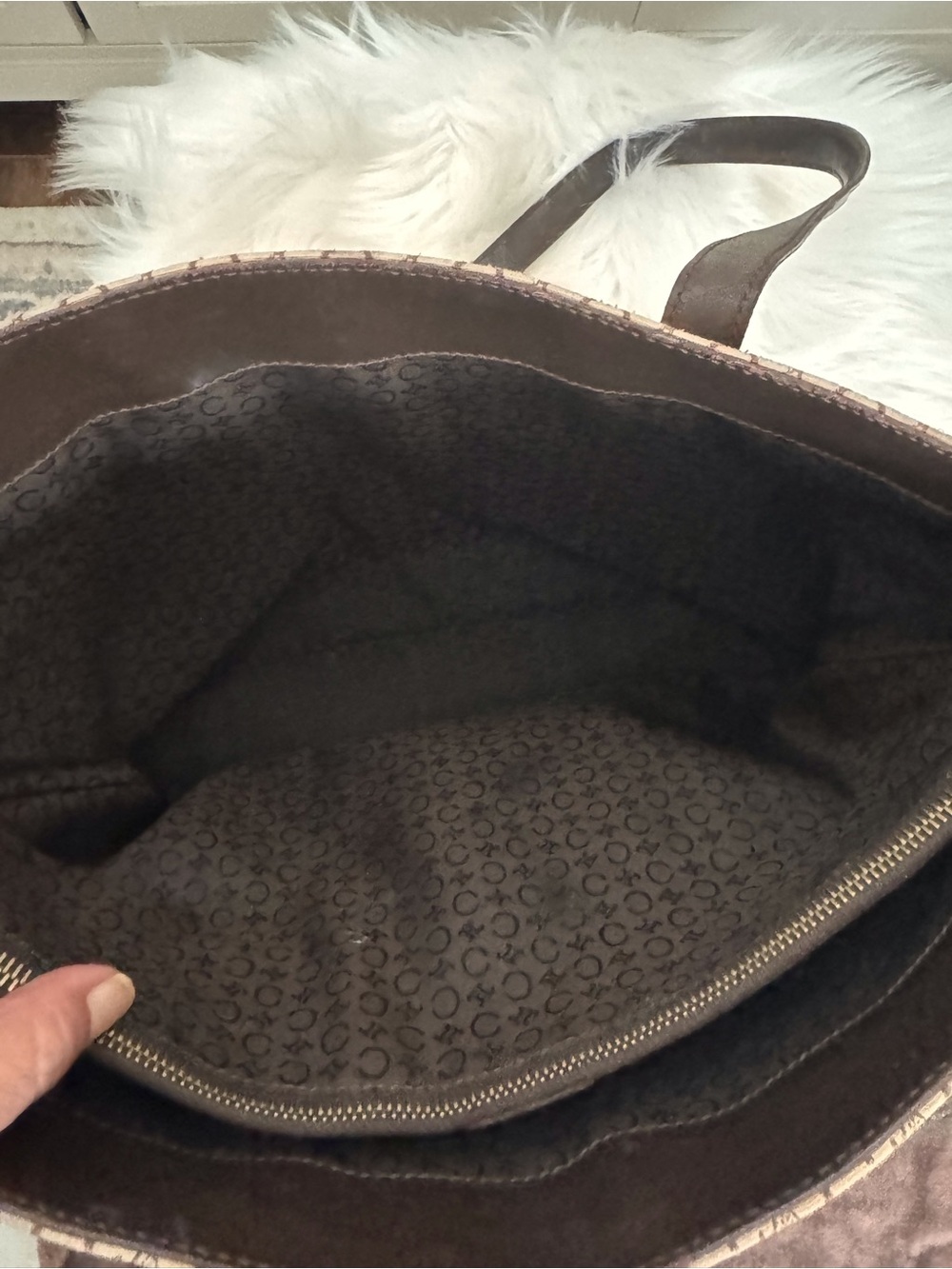 Celine Vintage Macadam Canvas Tote Bag - Picture 15 of 16